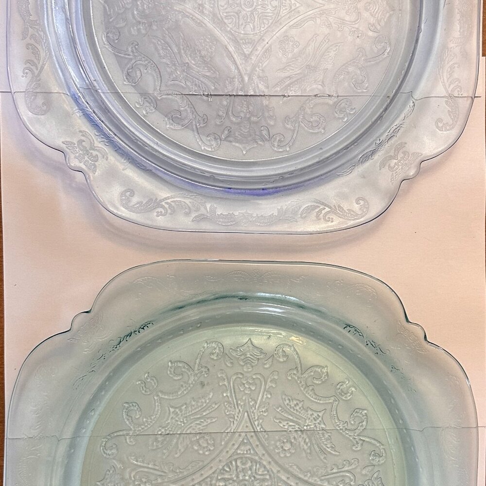 Depression / Federal Glass Plate Madrid Pattern Blues